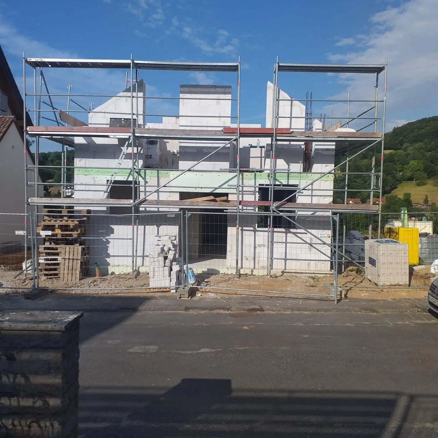 Rohbau aus Ziegelmauerwerk